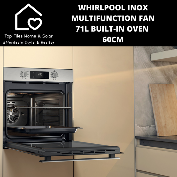 Whirlpool Inox Multifunction Fan - 71L Built-In Oven - 60cm