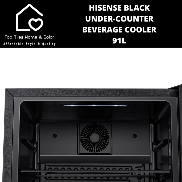 Hisense Black Under-Counter Beverage Cooler - 91L