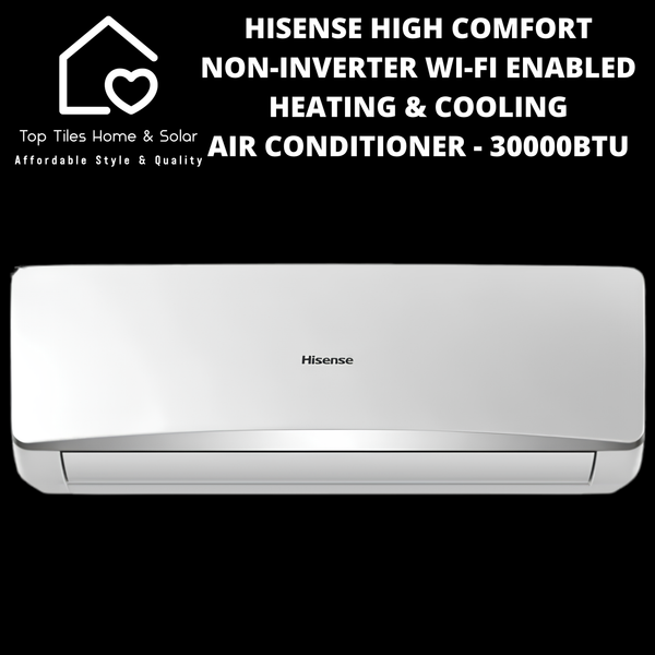 Hisense High Comfort Non-Inverter Wi-Fi Enabled Heating & Cooling Air Conditioner - 30000BTU