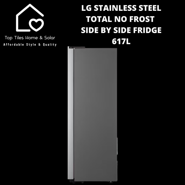 LG Stainless Steel Total No Frost Side by Side Fridge - 617L