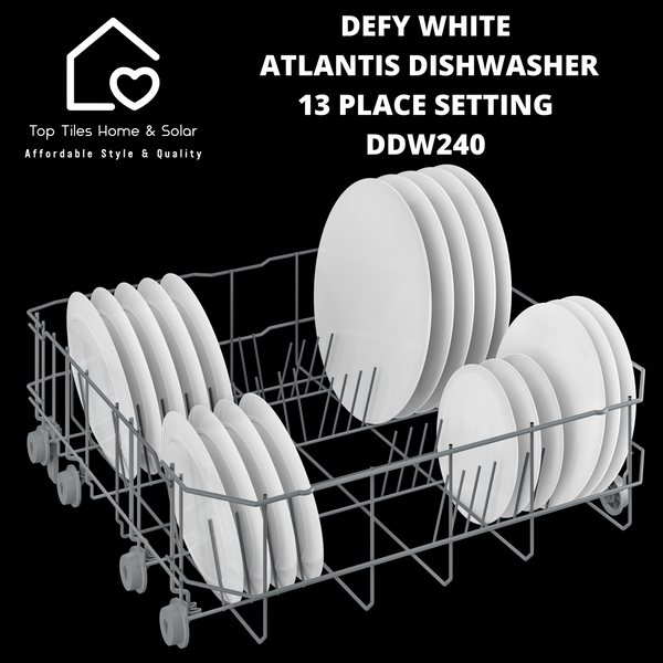 Defy White Atlantis Dishwasher - 13 Place Setting DDW240