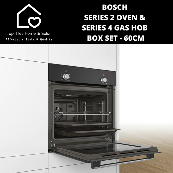 Bosch Series 2 Oven & Series 4 Gas Hob Box Set - 60cm