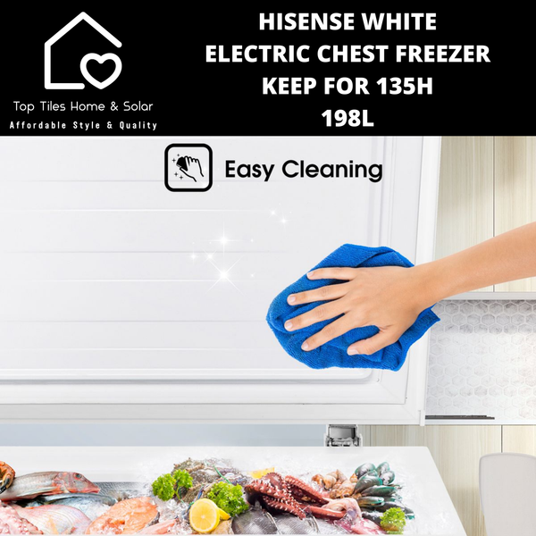 Hisense White Electric Chest Freezer - 198L