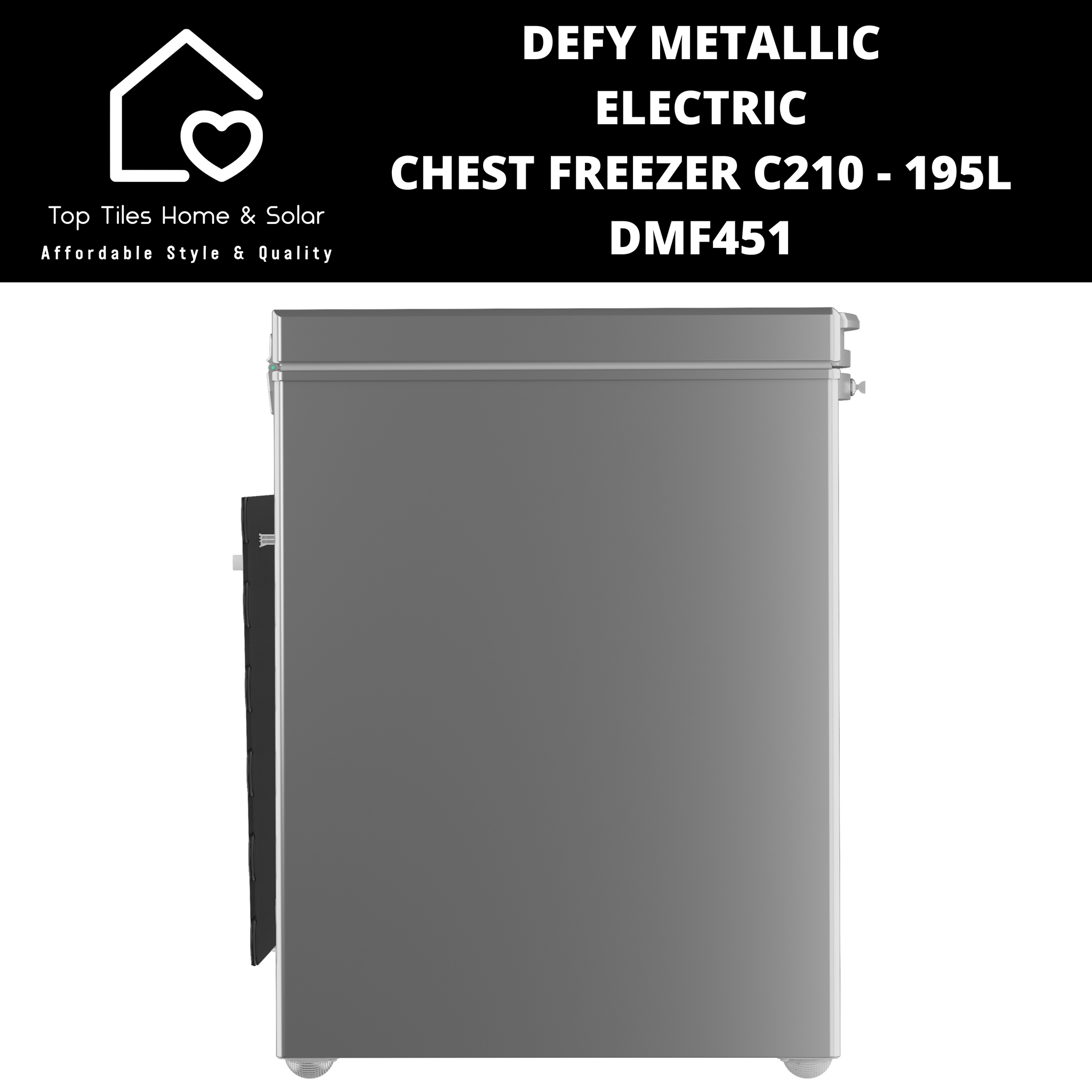 Defy Metallic Electric Chest Freezer C210 - 195L DMF451 – Top Defy Metallic Electric Chest Freezer C210 - 195L DMF451 – Top