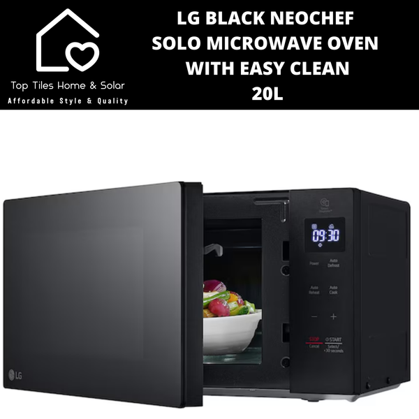 LG Black NeoChef Solo Microwave Oven with Easy Clean - 20L