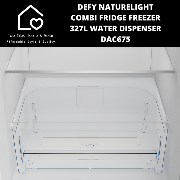 Defy NatureLight Combi Fridge Freezer - 327L Water Dispenser DAC675