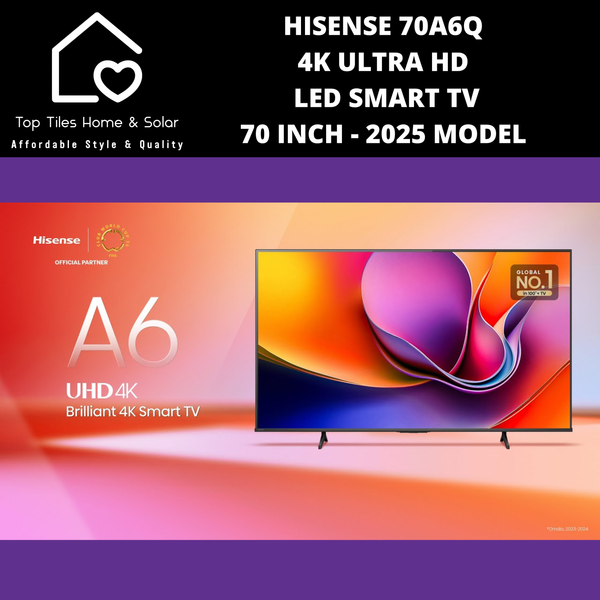 Hisense 70A6Q 4K UHD LED Smart TV - 70 Inch 2025 MODEL