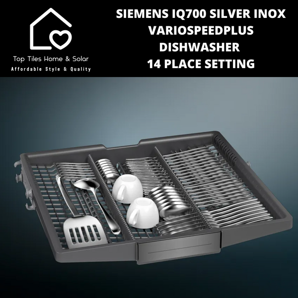 Siemens iQ700 - Silver Inox VarioSpeedPlus Dishwasher - 14 Place Setting