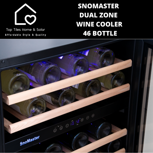 SnoMaster Dual Zone Wine Cooler - 46 Bottle