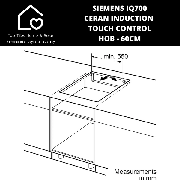 Siemens iQ700 - Ceran Induction Touch Control Hob - 60cm