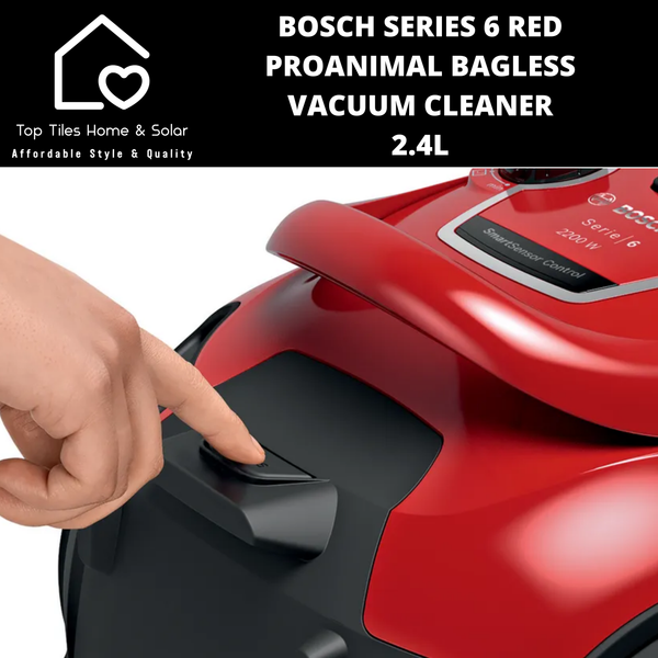 Bosch Series 6 - Red ProAnimal Bagless Vacuum Cleaner - 2.4L