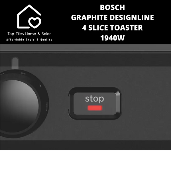 Bosch Graphite DesignLine 4 Slice Toaster - 1940W