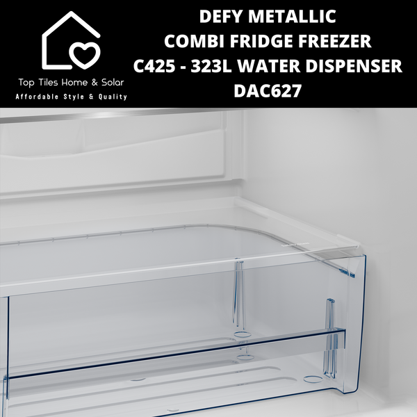 Defy Metallic Combi Fridge Freezer C425 - 323L Water Dispenser DAC627