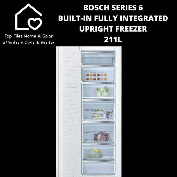 Bosch Series 6 - Built-in Fully Integrated Upright Freezer - 211L