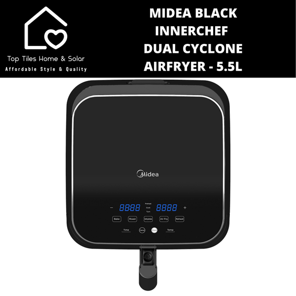 Midea Black InnerChef Dual Cyclone Airfryer - 5.5L