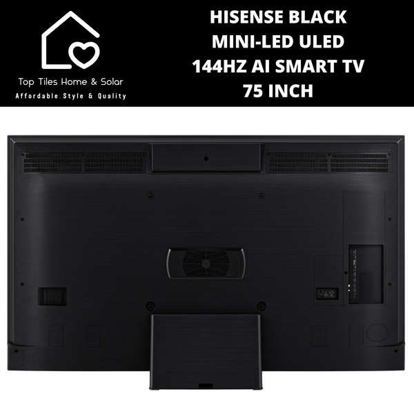 Hisense Black Mini-LED ULED 144Hz AI Smart TV - 75 Inch