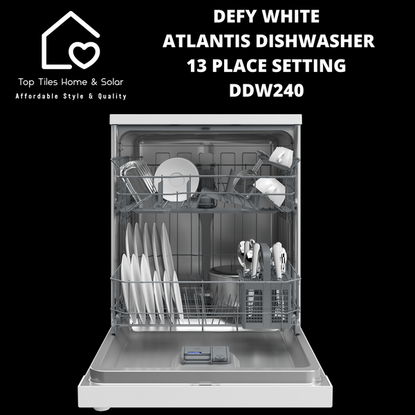 Defy White Atlantis Dishwasher - 13 Place Setting DDW240