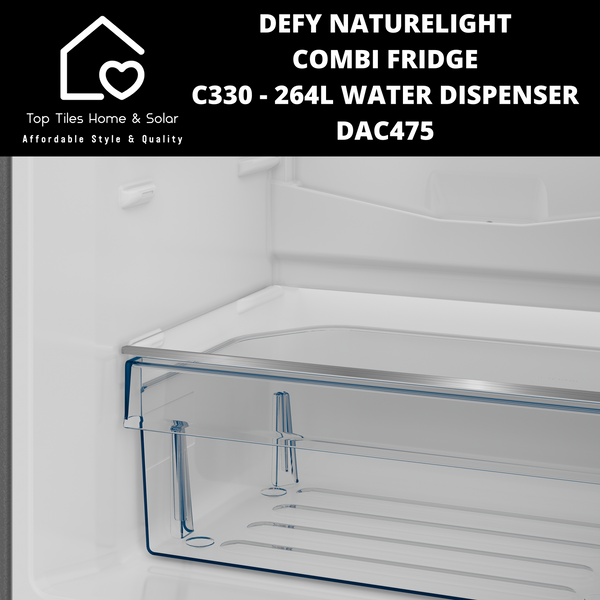 Defy Naturelight Combi Fridge C330 - 264L Water Dispenser DAC475