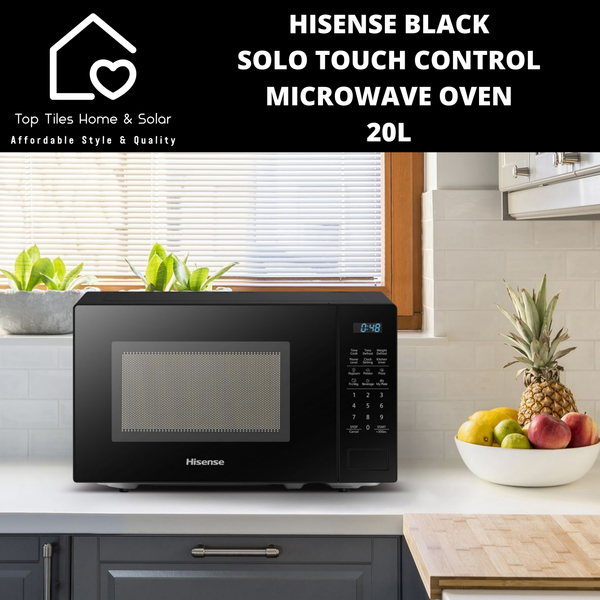 Hisense Black Solo Touch Control Microwave Oven - 20L