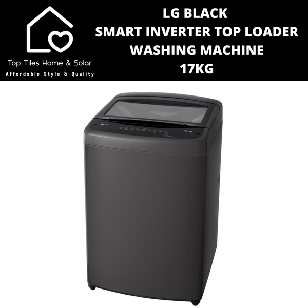 LG Black Smart Inverter Top Loader Washing Machine - 17kg