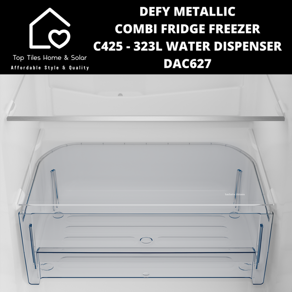 Defy Metallic Combi Fridge Freezer C425 - 323L Water Dispenser DAC627