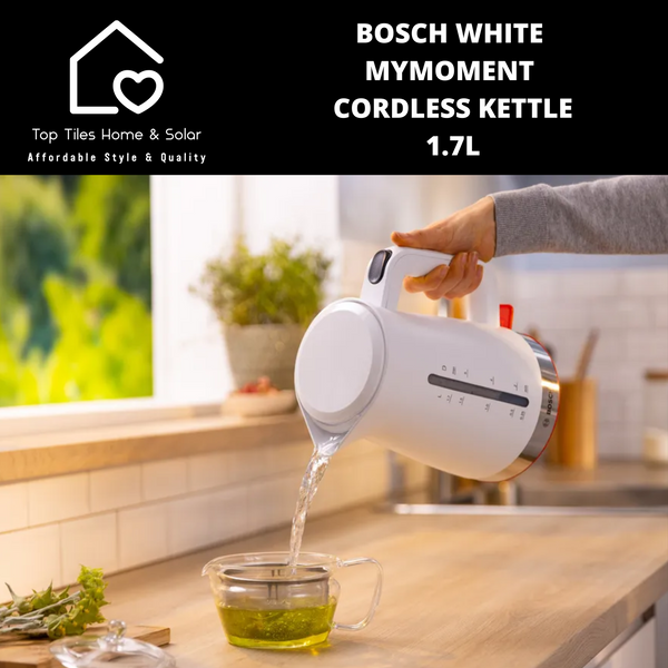 Bosch White MyMoment Cordless Kettle - 1.7L
