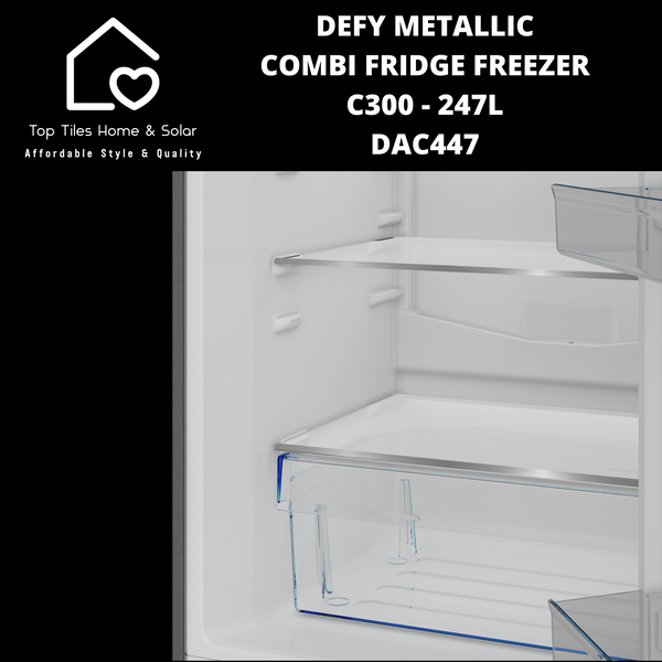 Defy Metallic Combi Fridge Freezer C300 - 247L DAC447