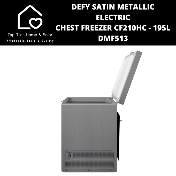 Defy Satin Metallic Electric Chest Freezer CF210HC - 195L DMF513
