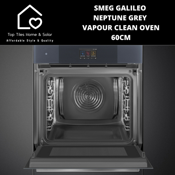 Smeg Galileo Neptune Grey Vapour Clean Oven – 60cm