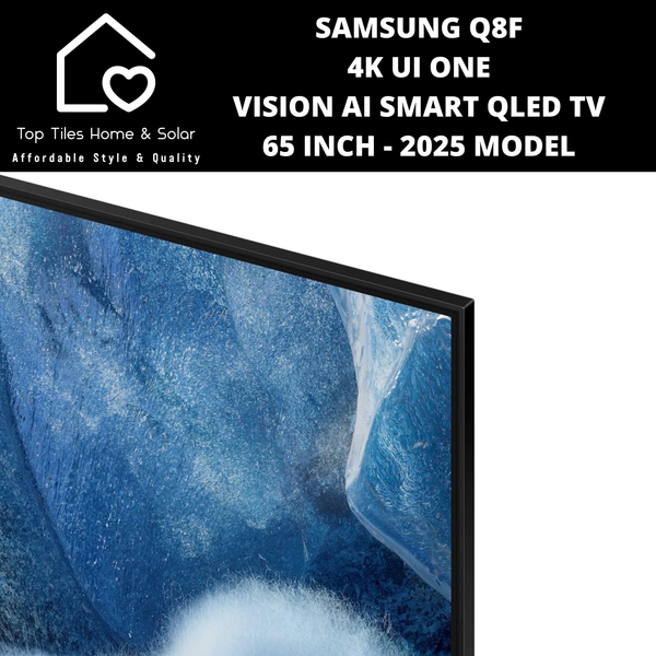 Samsung Q8F 4K UI ONE VISION AI Smart QLED TV - 65 Inch  2025 Model