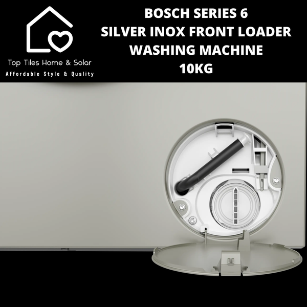 Bosch Series 6 - Silver Inox Front Loader Washing Machine - 10kg
