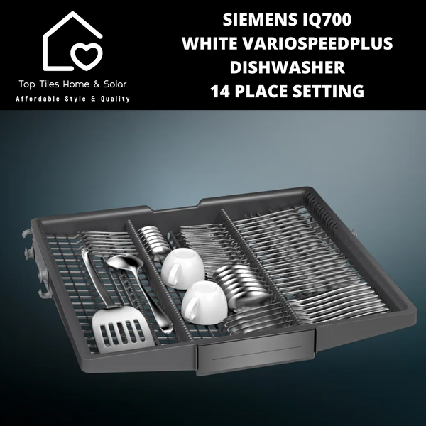 Siemens iQ700 - White VarioSpeedPlus Dishwasher - 14 Place Setting