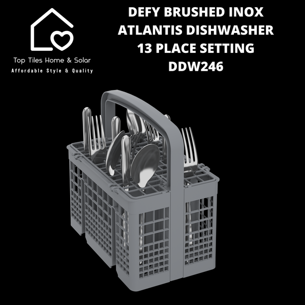 Defy Brushed Inox Atlantis Dishwasher - 13 Place Setting DDW246