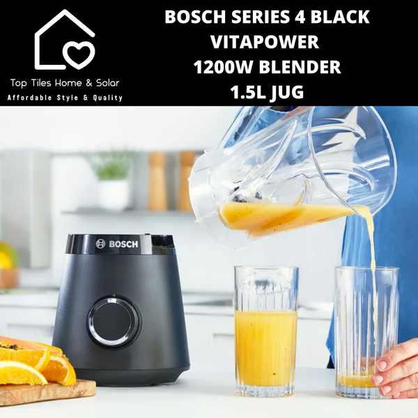 Bosch Series 4 - Black VitaPower 1200W Blender - 1.5L Jug