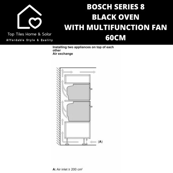 Bosch Series 8 - Black Oven with Multifunction Fan - 60cm