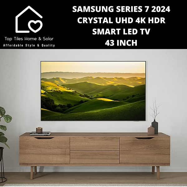 Samsung Series 7 2024 - Crystal UHD 4K HDR Smart LED TV - 43 Inch