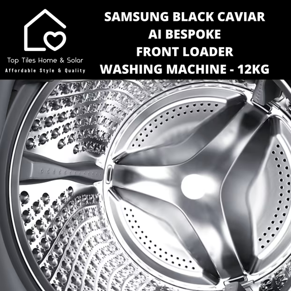 Samsung Black Caviar AI Bespoke Front Loader Washing Machine - 12kg