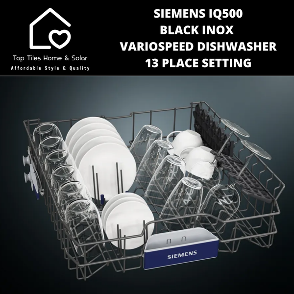 Siemens iQ500 - Black Inox VarioSpeed Dishwasher - 13 Place Setting