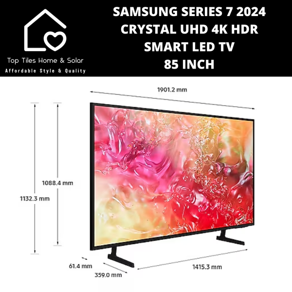 Samsung Series 7 2024 - Crystal UHD 4K HDR Smart LED TV - 85 Inch