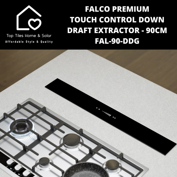 Falco Premium Touch Control Down Draft Extractor - 90cm FAL-90-DDG