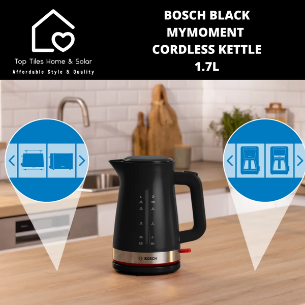 Bosch Black MyMoment Cordless Kettle - 1.7L