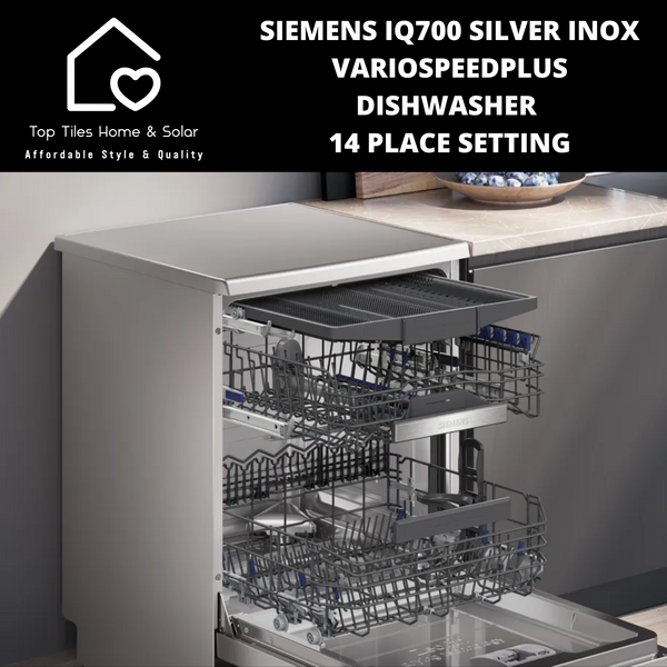 Siemens iQ700 - Silver Inox VarioSpeedPlus Dishwasher - 14 Place Setting