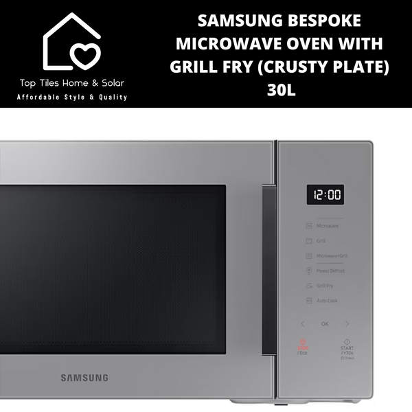 Samsung Bespoke Microwave Oven with Grill Fry (Crusty Plate) - 30L