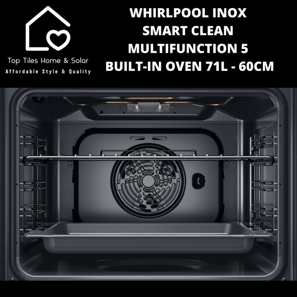 Whirlpool Inox Smart Clean Multifunction 5 Built-In Oven 71L - 60cm