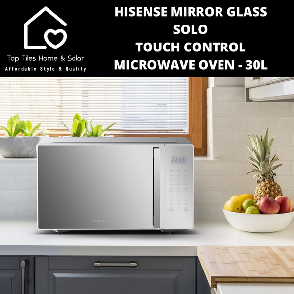 Hisense Mirror Glass Solo Touch Control Microwave Oven - 30L