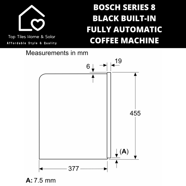 Bosch Series 8 - Blk Built-in Fully Automatic Coffee Machine
