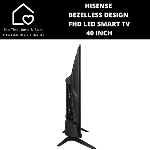 Hisense Bezelless Design FHD LED Smart TV - 40 Inch
