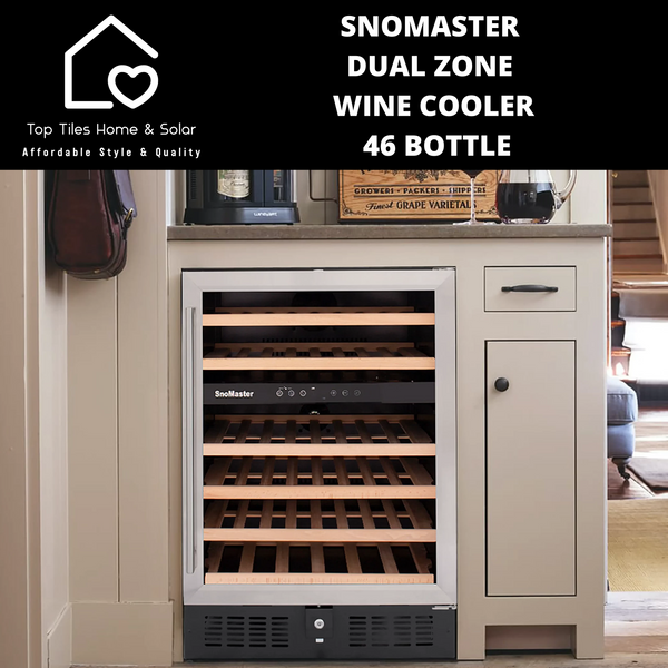 SnoMaster Dual Zone Wine Cooler - 46 Bottle