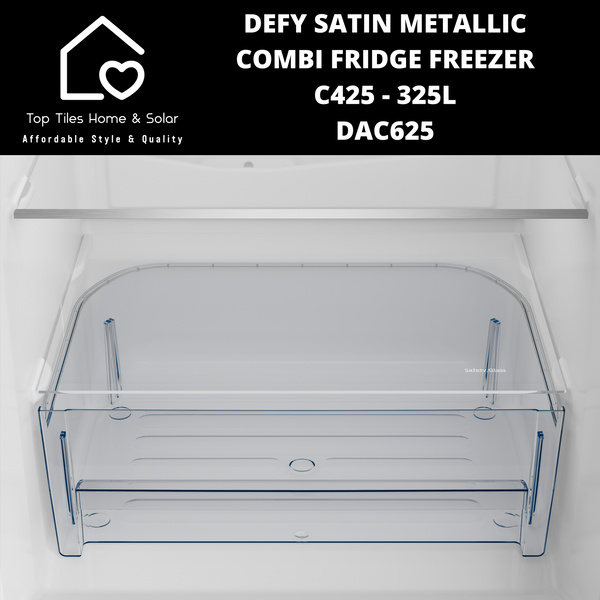 Defy Satin Metallic Combi Fridge Freezer C425 - 325L DAC625