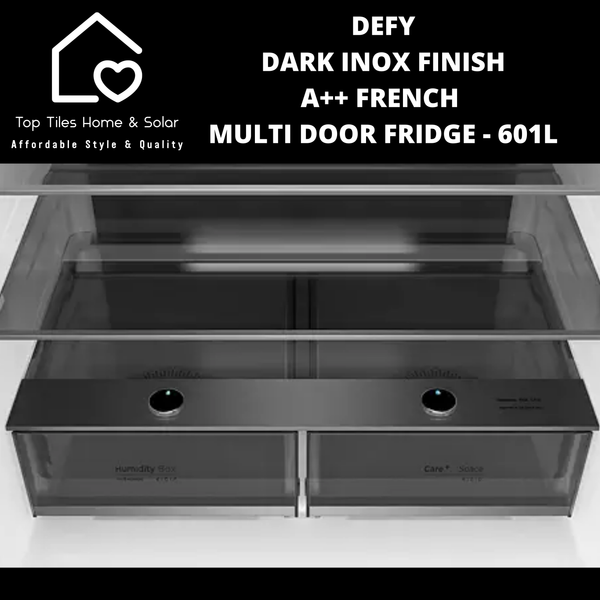 Defy Dark Inox Finish A++ French Multi Door Fridge - 601L